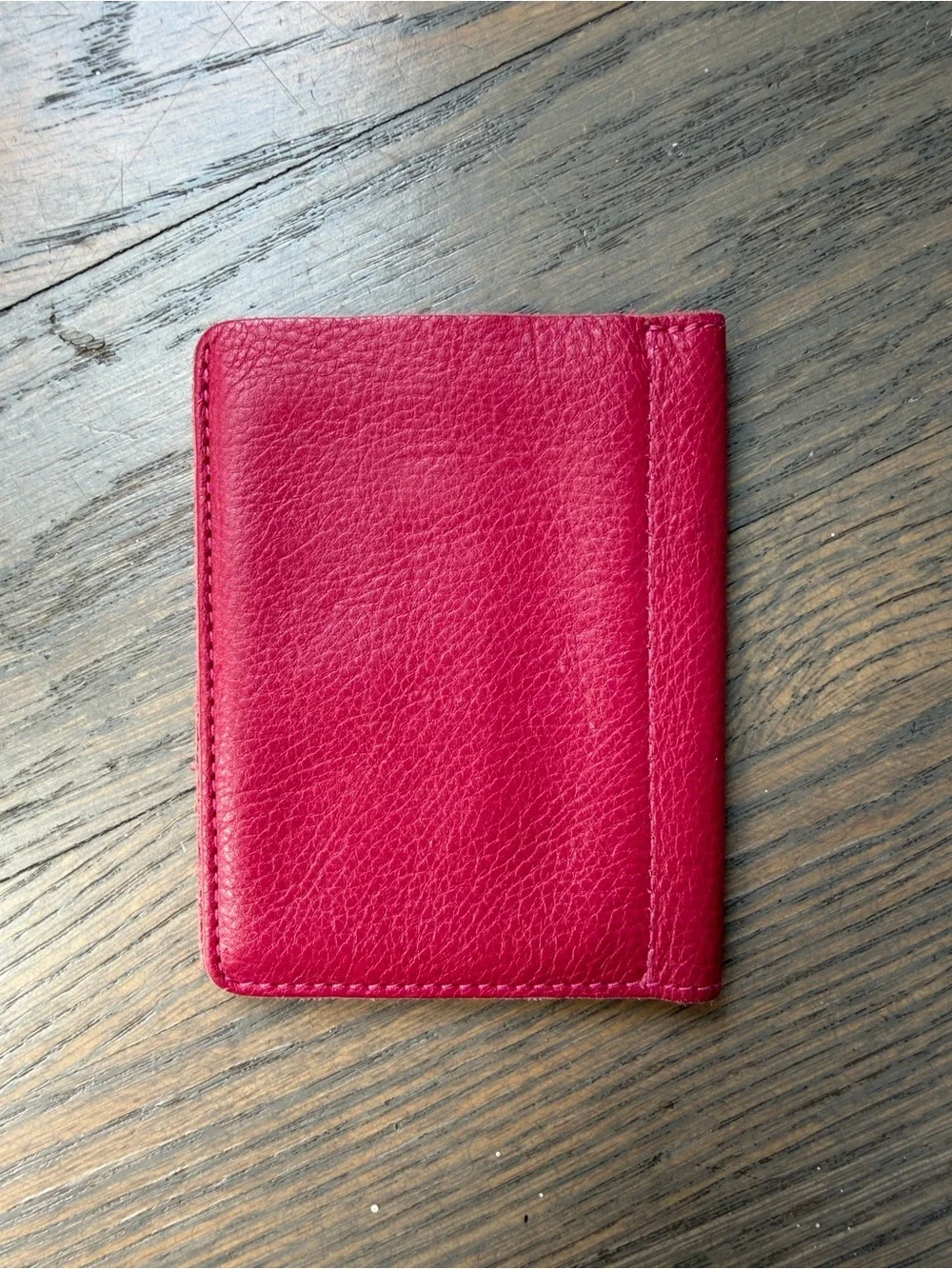IL BISONTE Leather Card Case Wallet